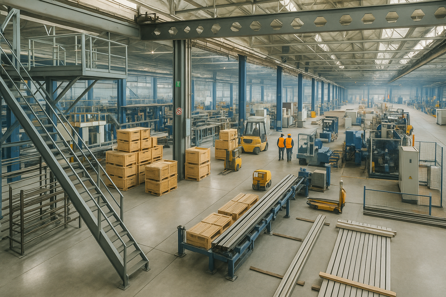 Déménagement industriel à Avignon dans un atelier de production